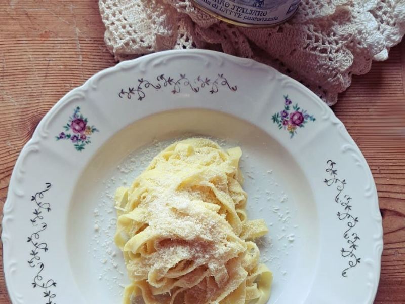 EGG TAGLIATELLE WITH BUTTER AND PARMIGIANO&nbsp;REGGIANO